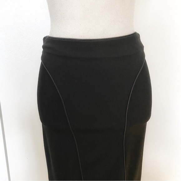 GIORGIO ARMANI BLACK HIGH RISE BANDAGE PENCIL SKIRT - XS (IT38) - Picture 5 of 10